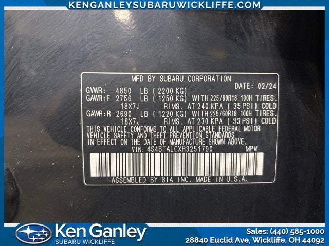 2024 Subaru Outback Onyx Edition