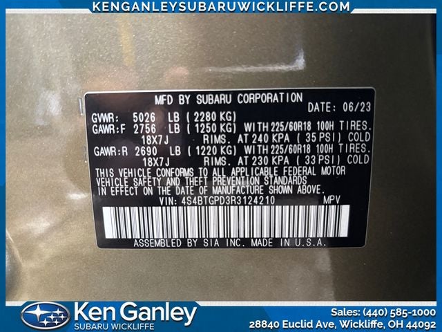 2024 Subaru Outback Touring XT