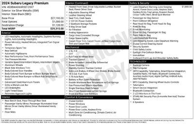 2024 Subaru Legacy Premium