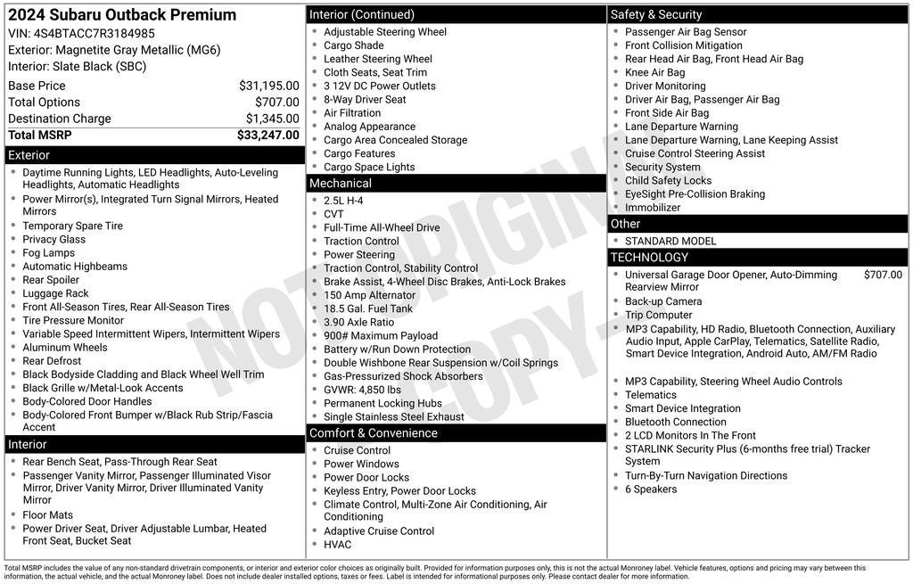 2024 Subaru Outback Premium
