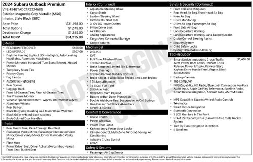 2024 Subaru Outback Premium