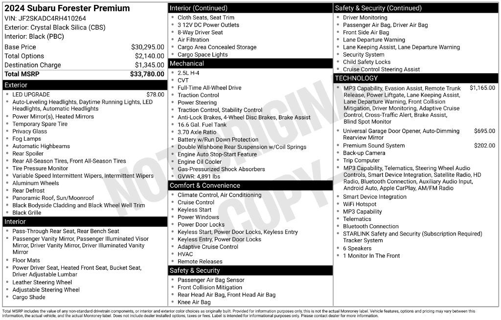2024 Subaru Forester Premium