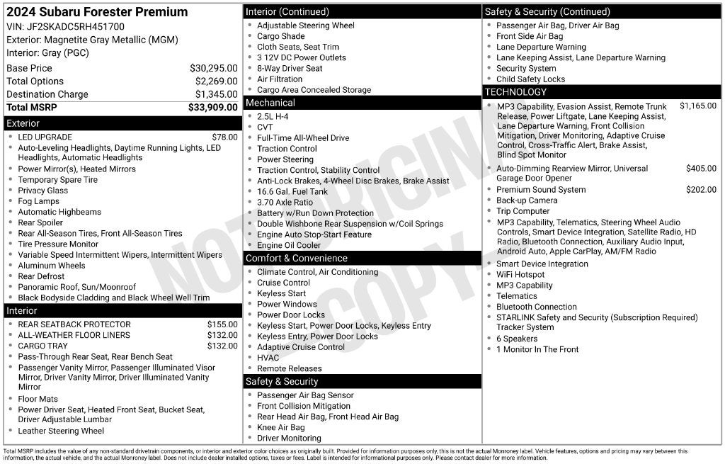 2024 Subaru Forester Premium