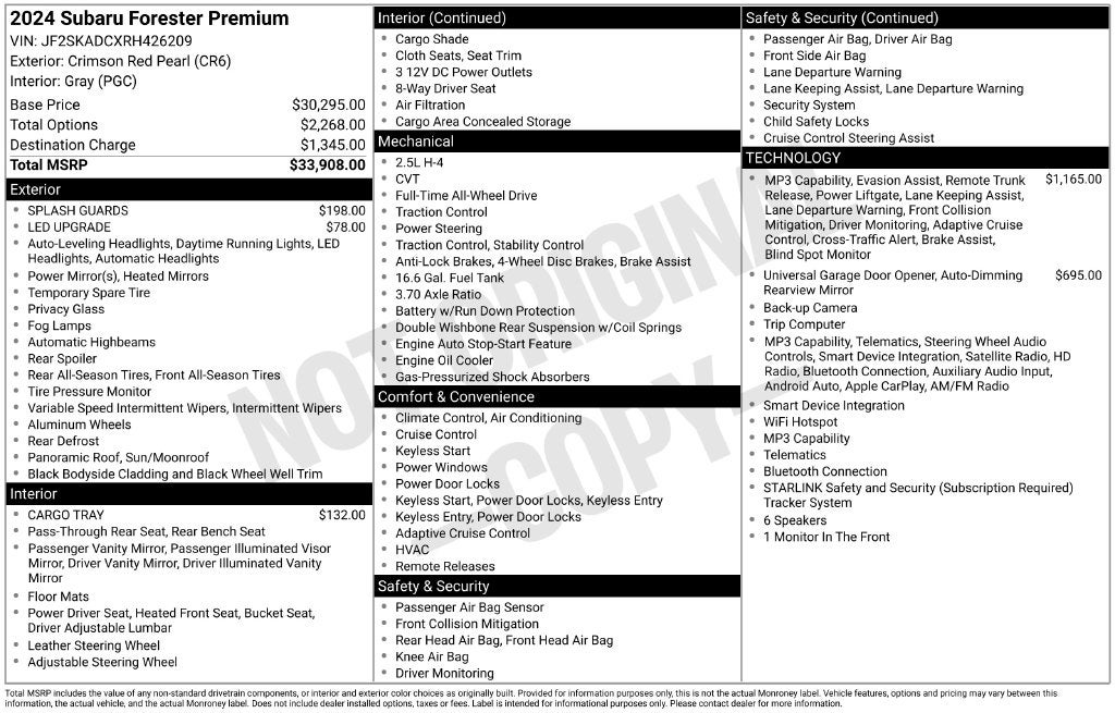 2024 Subaru Forester Premium